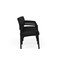 Lesro Lenox Steel 3 Seater with Center Arms, Black Seat, Black Back, 64.5 W 24.5 L 32 H LS3103 - alternate 2